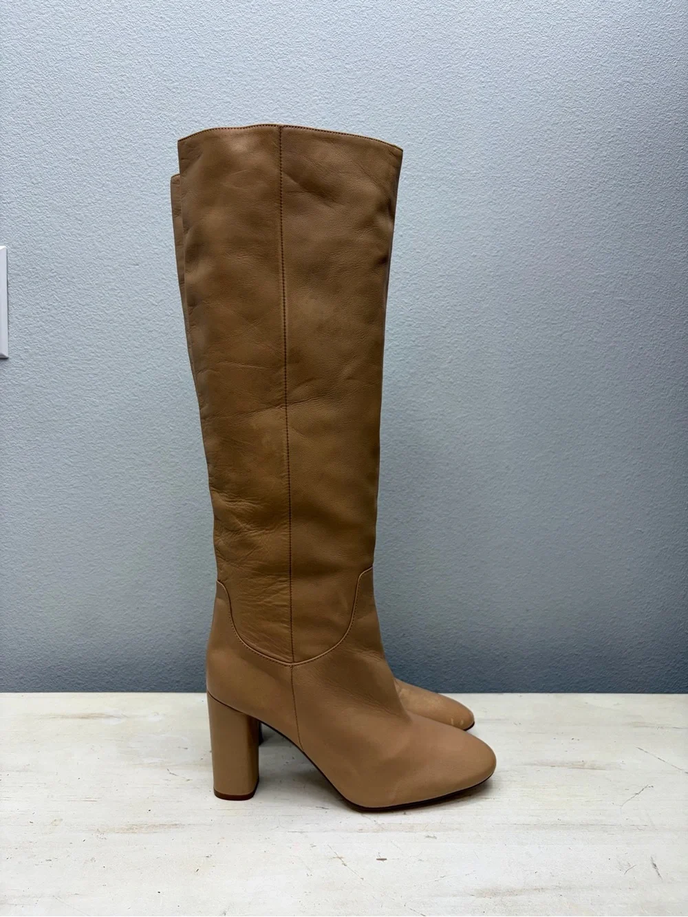 Zara beige leather